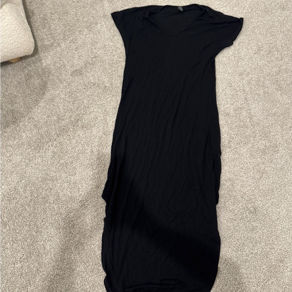 Black maxi dress